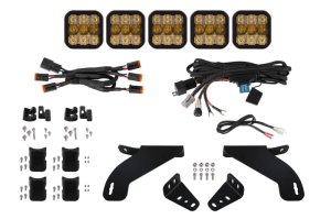 Ford F-150 LED Light Bar - Diode Dynamics - CrossLink Technology + SS5 Pods - Yellow - `21-`22